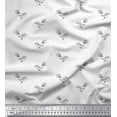 thumbnail image 1 of Soimoi Black Cotton Duck Fabric Artistic Bud Floral Decor Fabric Printed Yard 42 Inch Wide, 1 of 3