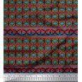 thumbnail image 1 of Soimoi Black Cotton Duck Fabric Aztec Geometric Print Fabric by the Yard 42 Inch Wide, 1 of 3