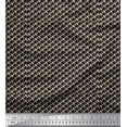 thumbnail image 1 of Soimoi Black Cotton Duck Fabric Chain Geometric Print Fabric by Yard 42 Inch Wide, 1 of 3