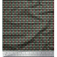 thumbnail image 1 of Soimoi Black Cotton Duck Fabric Diamond Geometric Print Sewing Fabric Yard 42 Inch Wide, 1 of 3