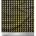 thumbnail image 1 of Soimoi Black Cotton Duck Fabric Duck Bird Print Fabric by the Yard 42 Inch Wide, 1 of 3