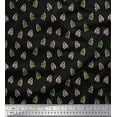 thumbnail image 1 of Soimoi Black Cotton Duck Fabric Fruits Fabric Prints By Yard 42 Inch Wide, 1 of 3