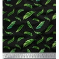 thumbnail image 1 of Soimoi Black Cotton Duck Fabric Palm Leaves Printed Fabric 1 Yard 44 Inch Wide, 1 of 3