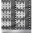 thumbnail image 1 of Soimoi Black Cotton Duck Fabric Square & Triangle Geometric Print Fabric by the Yard 44 Inch Wide, 1 of 3
