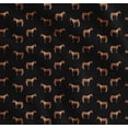 thumbnail image 1 of Soimoi Black Cotton Poplin Fabric Horse & Dot Animal Printed Craft Fabric by the Yard 42 Inch Wide, 1 of 7