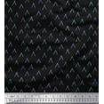 thumbnail image 1 of Soimoi Black Cotton Voile Fabric Alphabet Text Fabric Prints By Yard 42 Inch Wide, 1 of 3