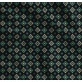 thumbnail image 1 of Soimoi Black Cotton Voile Fabric Geometric Ikat Printed Fabric 1 Yard 42 Inch Wide, 1 of 7
