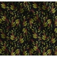 thumbnail image 1 of Soimoi Black Cotton Voile Fabric Red Berries & Holly Leaves Printed Fabric 1 Yard 56 Inch Wide, 1 of 7