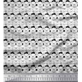 thumbnail image 1 of Soimoi Black Cotton Voile Fabric Teddy Bear Face Fabric Prints By Yard 42 Inch Wide, 1 of 3