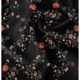 thumbnail image 1 of Soimoi Black Fabric - By the Yard - 42 Inch Wide - Florals Print Fabric - Elegant and Timeless Patterns for Fashion and Home Decor Printed Fabric, 1 of 6