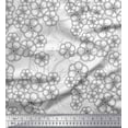 thumbnail image 1 of Soimoi Black Georgette Viscose Fabric Artistic Floral Printed Fabric 1 Yard 42 Inch Wide, 1 of 3