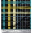 thumbnail image 1 of Soimoi Black polyester Crepe Fabric Check Check Print Fabric by Yard 42 Inch Wide, 1 of 3