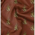 thumbnail image 1 of Soimoi Block Print Print, Velvet Fabric, Decor Sewing Fabric by The Yard 54 Inch Wide,Decorative Fabric for Upholstery and Home Accents, Orange & Green, 1 of 6