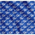 thumbnail image 1 of Soimoi Blue Cotton Cambric Fabric Artistic Flower & Dots Print Sewing Fabric Yard 56 Inch Wide, 1 of 7