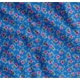 thumbnail image 1 of Soimoi Blue Cotton Cambric Fabric Buttercup Floral Print Fabric by the Yard 42 Inch Wide, 1 of 7