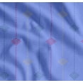 thumbnail image 1 of Soimoi Blue Cotton Cambric Fabric Dotted Jamdani Printed Craft Fabric by the Yard 56 Inch Wide, 1 of 7