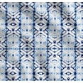 thumbnail image 1 of Soimoi Blue Cotton Cambric Fabric Geometric Tie-Dye Decor Fabric Printed Yard 58 Inch Wide, 1 of 7