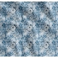 thumbnail image 1 of Soimoi Blue Cotton Cambric Fabric Leaves,Periwinkle & Camellia Floral Fabric Prints By Yard 56 Inch Wide, 1 of 7