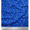 thumbnail image 1 of Soimoi Blue Cotton Cambric Fabric Triangle Art Geometric Print Sewing Fabric Yard 42 Inch Wide, 1 of 3