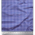thumbnail image 1 of Soimoi Blue Cotton Duck Fabric Diamond Geometric Print Fabric by the Yard 56 Inch Wide, 1 of 3