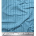 thumbnail image 1 of Soimoi Blue Cotton Duck Fabric Spiral & Stripe Geometric Print Sewing Fabric Yard 42 Inch Wide, 1 of 3