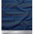 thumbnail image 1 of Soimoi Blue Cotton Jersey Fabric Circle Geometric Print Fabric by the Yard 58 Inch Wide, 1 of 3