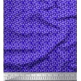 thumbnail image 1 of Soimoi Blue Cotton Jersey Fabric Triangle Geometric Printed Craft Fabric by the Yard 58 Inch Wide, 1 of 3