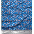 thumbnail image 1 of Soimoi Blue Cotton Poplin Fabric Circle & Triangle Geometric Print Sewing Fabric Yard 42 Inch Wide, 1 of 3