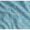 thumbnail image 1 of Soimoi Blue Cotton Poplin Fabric Lemon Slice Vegetable Printed Craft Fabric by the Yard 42 Inch Wide, 1 of 7