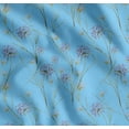 thumbnail image 1 of Soimoi Blue Cotton Voile Fabric Grass & Wildflower Floral Decor Fabric Printed Yard 56 Inch Wide, 1 of 7