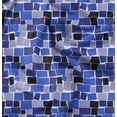 thumbnail image 1 of Soimoi Blue Fabric - By the Yard - 56 Inch Wide - Geometric Rectangel Print Textile - Intricate and Stylish Patterns for Fashion and Decor Printed Fabric, 1 of 6