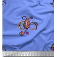 thumbnail image 1 of Soimoi Blue Georgette Viscose Fabric Paisley Ethnic Fabric Prints By Yard 42 Inch Wide, 1 of 1