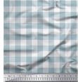 thumbnail image 1 of Soimoi Blue Heavy Canvas Fabric Check Check Decor Fabric Printed Yard 58 Inch Wide, 1 of 3