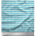 thumbnail image 1 of Soimoi Blue Heavy Canvas Fabric Diamond Geometric Printed Fabric 1 Yard 58 Inch Wide, 1 of 3