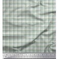 thumbnail image 1 of Soimoi Blue Heavy Canvas Fabric Plaid Check Print Sewing Fabric Yard 58 Inch Wide, 1 of 3
