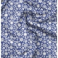 thumbnail image 1 of Soimoi Blue Moss Georgette Fabric Artistic Floral Print Fabric by Yard 42 Inch Wide, 1 of 5