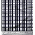 thumbnail image 1 of Soimoi Blue Poly Georgette Fabric Plaid Check Decor Fabric Printed Yard 52 Inch Wide, 1 of 1