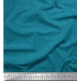 thumbnail image 1 of Soimoi Blue Rayon Crepe Fabric Brush Stroke Abstract Printed Fabric 1 Yard 46 Inch Wide, 1 of 3