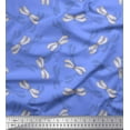 thumbnail image 1 of Soimoi Blue Rayon Fabric Shadow & Dragonfly Insect Decor Fabric Printed Yard 56 Inch Wide, 1 of 3