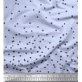 thumbnail image 1 of Soimoi Blue Velvet Fabric Dots Dots Decor Fabric Printed Yard 58 Inch Wide, 1 of 3