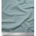 thumbnail image 1 of Soimoi Blue polyester Crepe Fabric Diamond Geometric Print Fabric by Yard 52 Inch Wide, 1 of 3