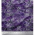 thumbnail image 1 of Soimoi Blue polyester Crepe Fabric Leopard Animal Skin Print Sewing Fabric Yard 42 Inch Wide, 1 of 3