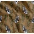thumbnail image 1 of Soimoi Brown Cotton Cambric Fabric Dot,Leaves & Face Animal Fabric Prints by Yard 56 Inch Wide, 1 of 7