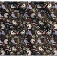thumbnail image 1 of Soimoi Brown Cotton Cambric Fabric Unicorn & Floral Print Fabric by the Yard 56 Inch Wide, 1 of 7