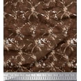 thumbnail image 1 of Soimoi Brown Cotton Duck Fabric Batik Tie-Dye Printed Craft Fabric by the Yard 44 Inch Wide, 1 of 3