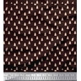 thumbnail image 1 of Soimoi Brown Cotton Duck Fabric Christmas Tree Printed Fabric 1 Yard 42 Inch Wide, 1 of 3