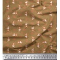 thumbnail image 1 of Soimoi Brown Cotton Duck Fabric Heart & Cute Monkey Kids Fabric Prints By Yard 42 Inch Wide, 1 of 1