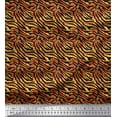 thumbnail image 1 of Soimoi Brown Cotton Duck Fabric Tiger Animal Skin Print Fabric by the Yard 44 Inch Wide, 1 of 3