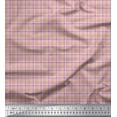thumbnail image 1 of Soimoi Brown Cotton Voile Fabric Plaid Check Decor Fabric Printed Yard 56 Inch Wide, 1 of 3