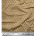 thumbnail image 1 of Soimoi Brown Georgette Viscose Fabric Floral Art Geometric Print Sewing Fabric Yard 42 Inch Wide, 1 of 3